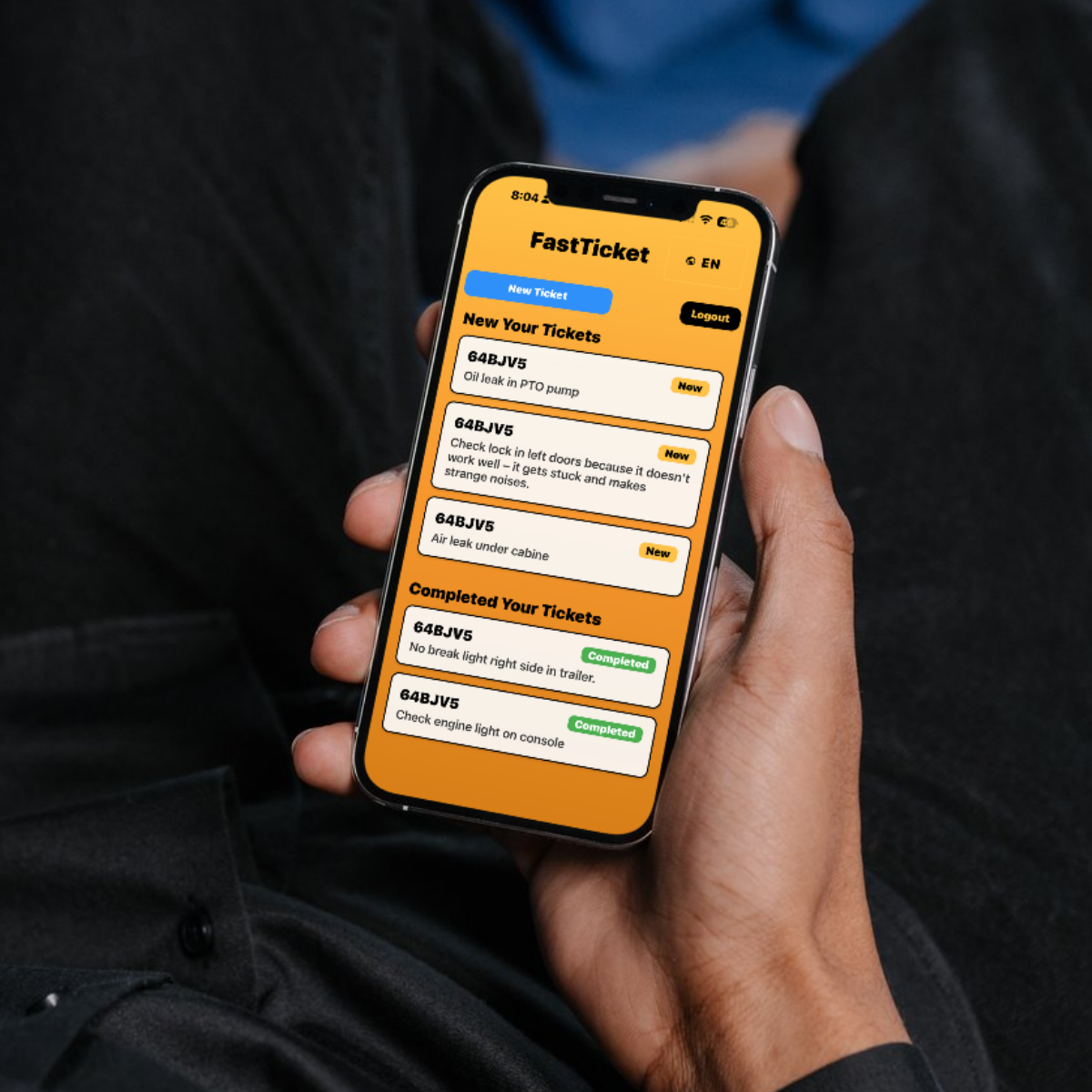 FastTicket App Screenshot